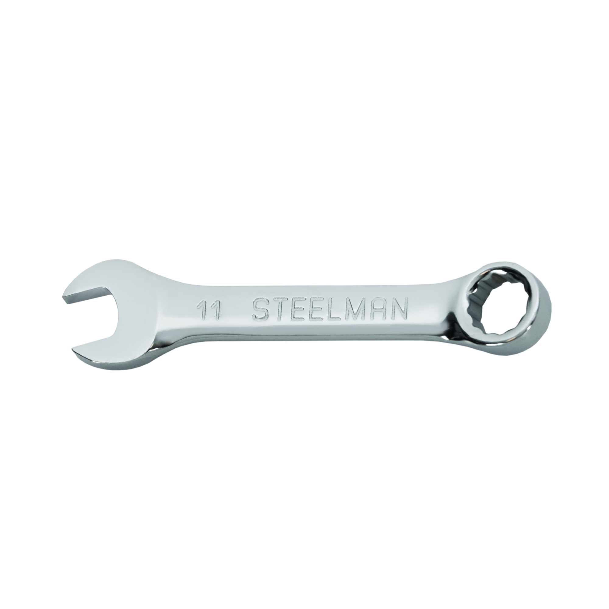 STEELMAN 11mm Stubby Combination Wrench, 12-Point Box End, Model# 82589